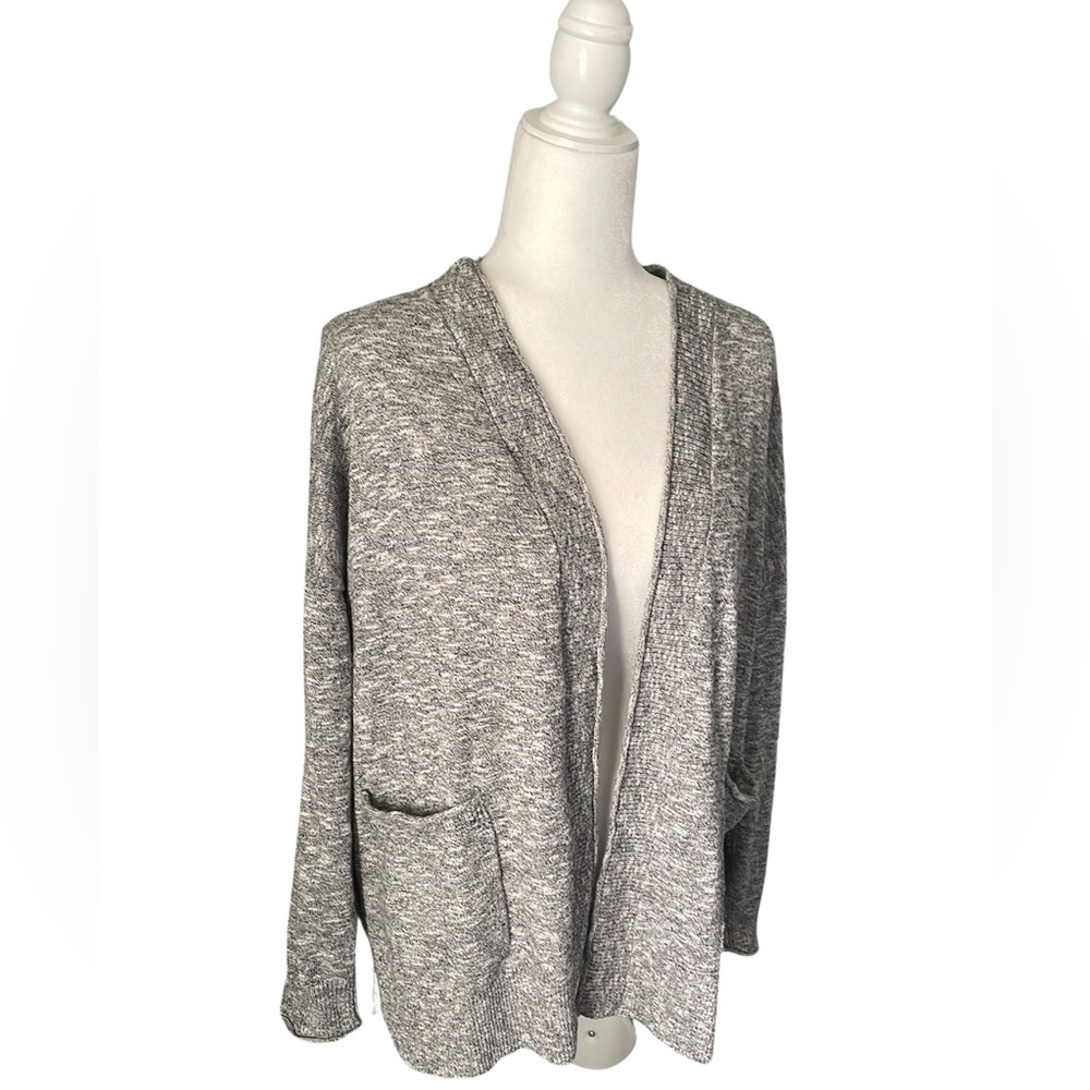 Madewell Gray Open-Front Cardigan